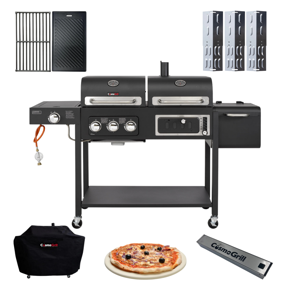 Ultimate DUO Dual Fuel BBQ Set Best Gas Charcoal Grill