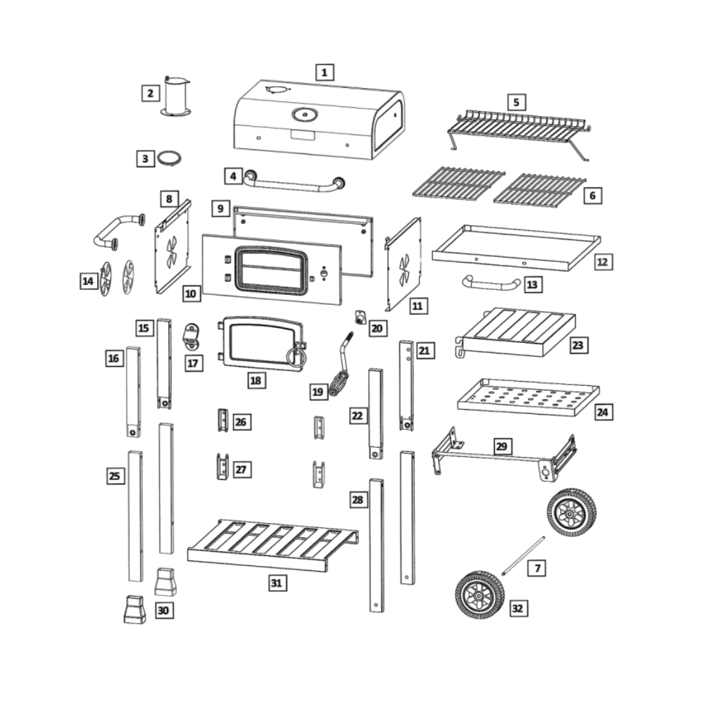 Spare Parts for Jr Smoker