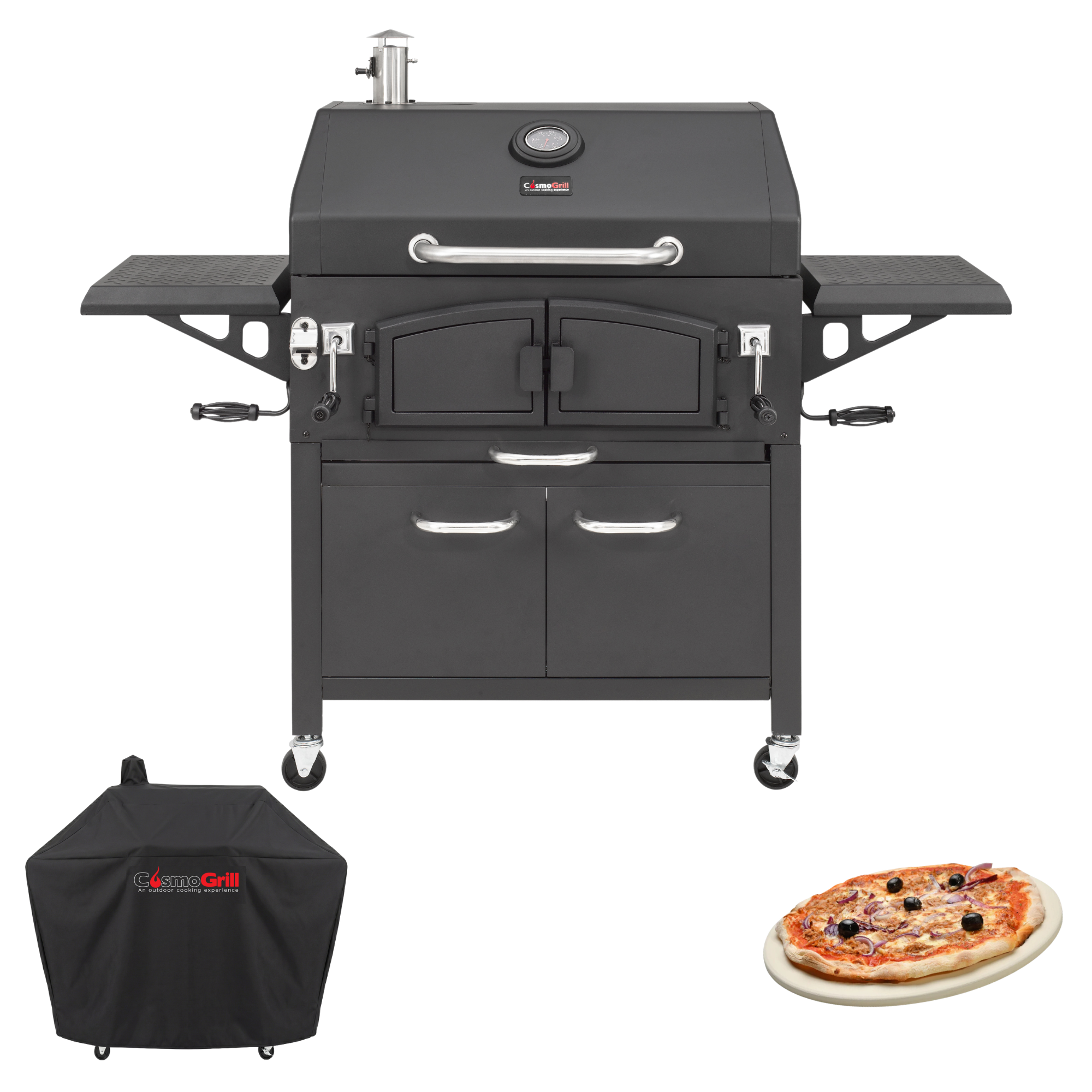 #Option_BBQ + Cover + Pizza Stone