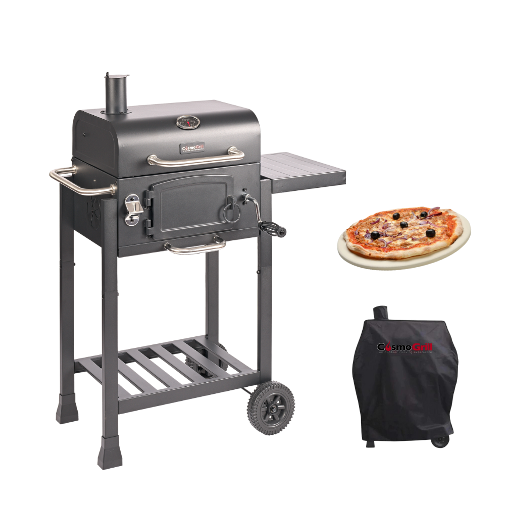 #Option_Jr. Smoker Charcoal BBQ Essential Bundle