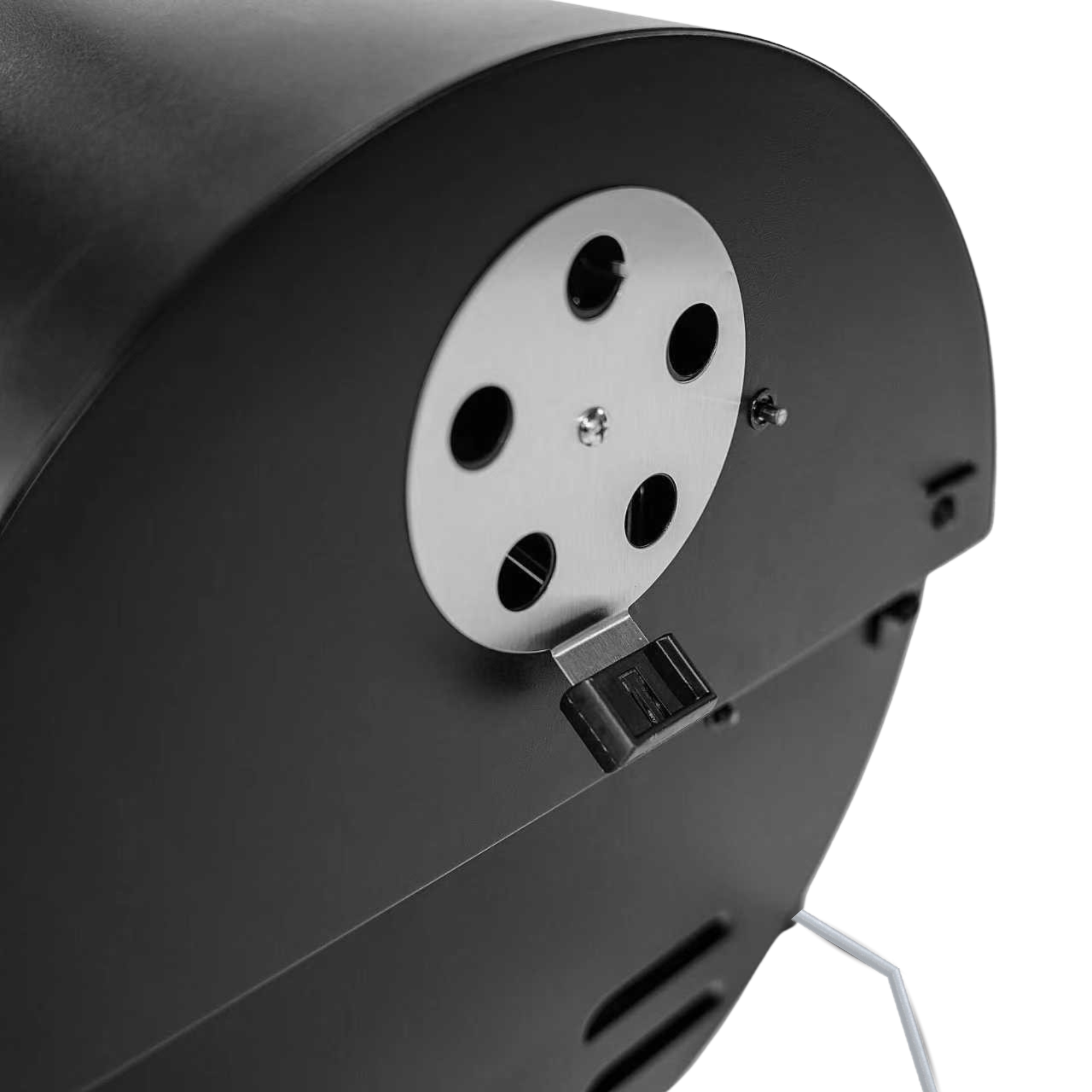 Charcoal vent of tabletop barbecue