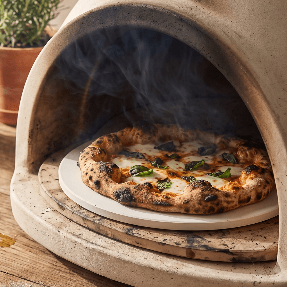 Cordierite stone in Pizza Oven