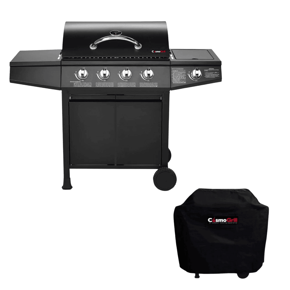 CosmoGrill Original 4 Burner Gas Barbecue and Cover for Next Day Delivery