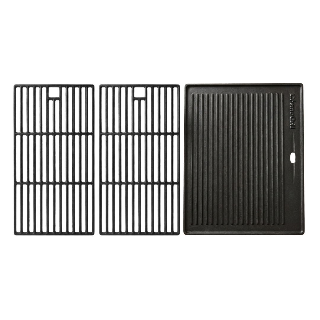 Cast Iron Reversible Griddle and Grill Grate Set for Pro 6+1
