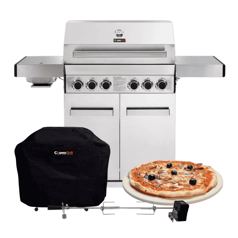 Platinum Stainless Steel 4+2 Gas Barbecue (Halloween Exclusive Bundle)