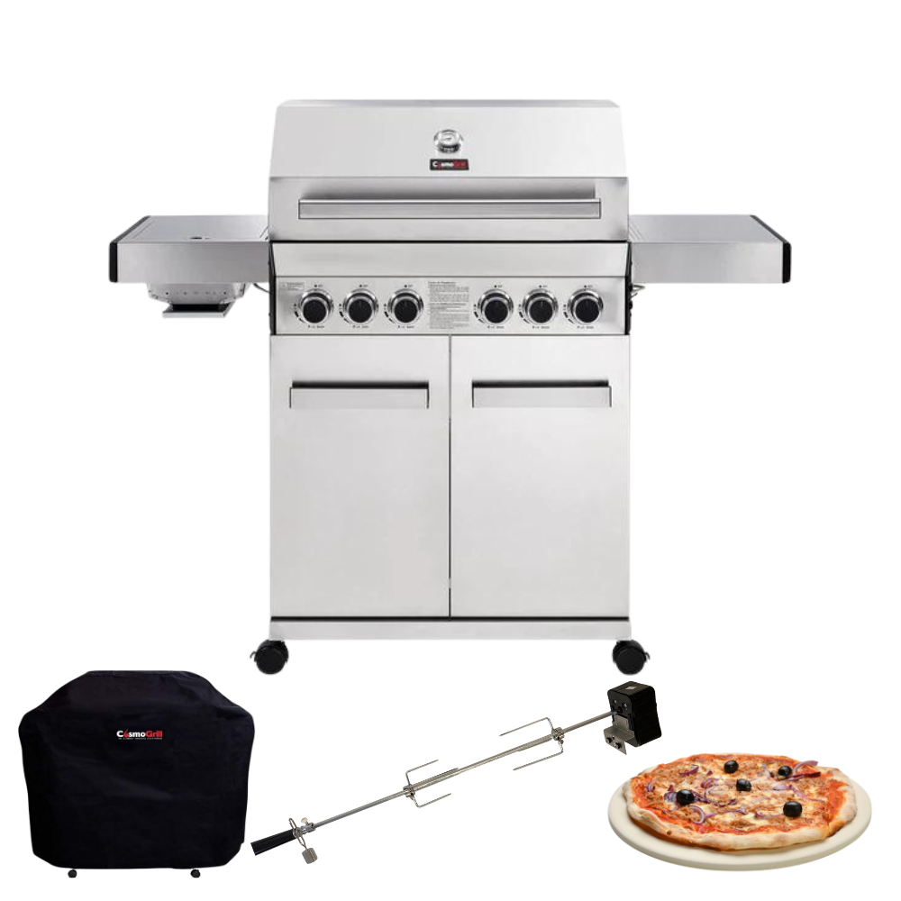 Platinum Stainless Steel 4+2 Gas Barbecue (Exclusive Bundle)