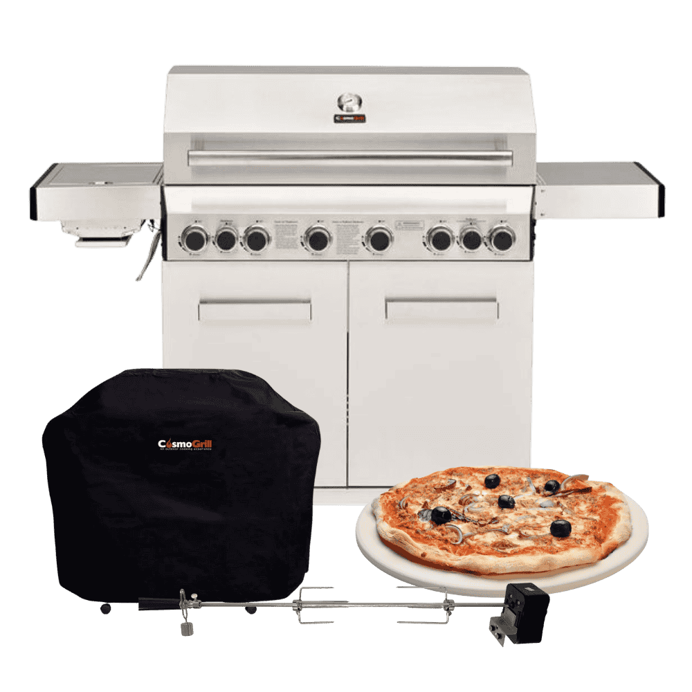 Platinum Stainless Steel 6+2 Gas Barbecue (Halloween Exclusive Bundle)