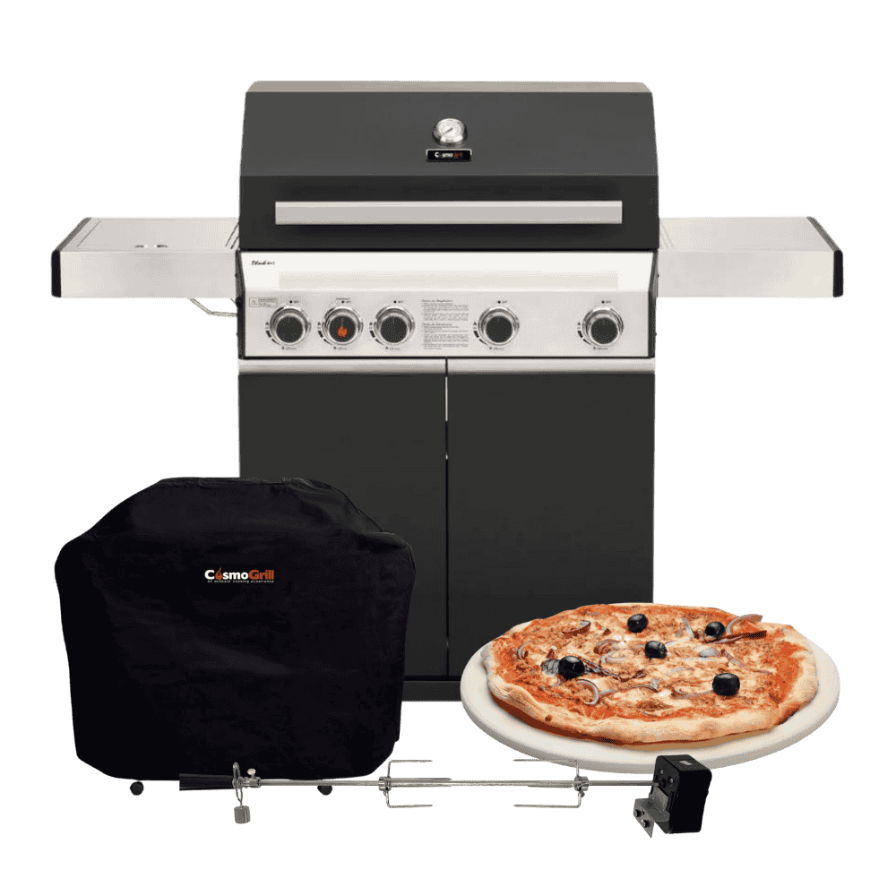 Premium Black 4+1 Gas Barbecue (Halloween Exclusive Bundle)