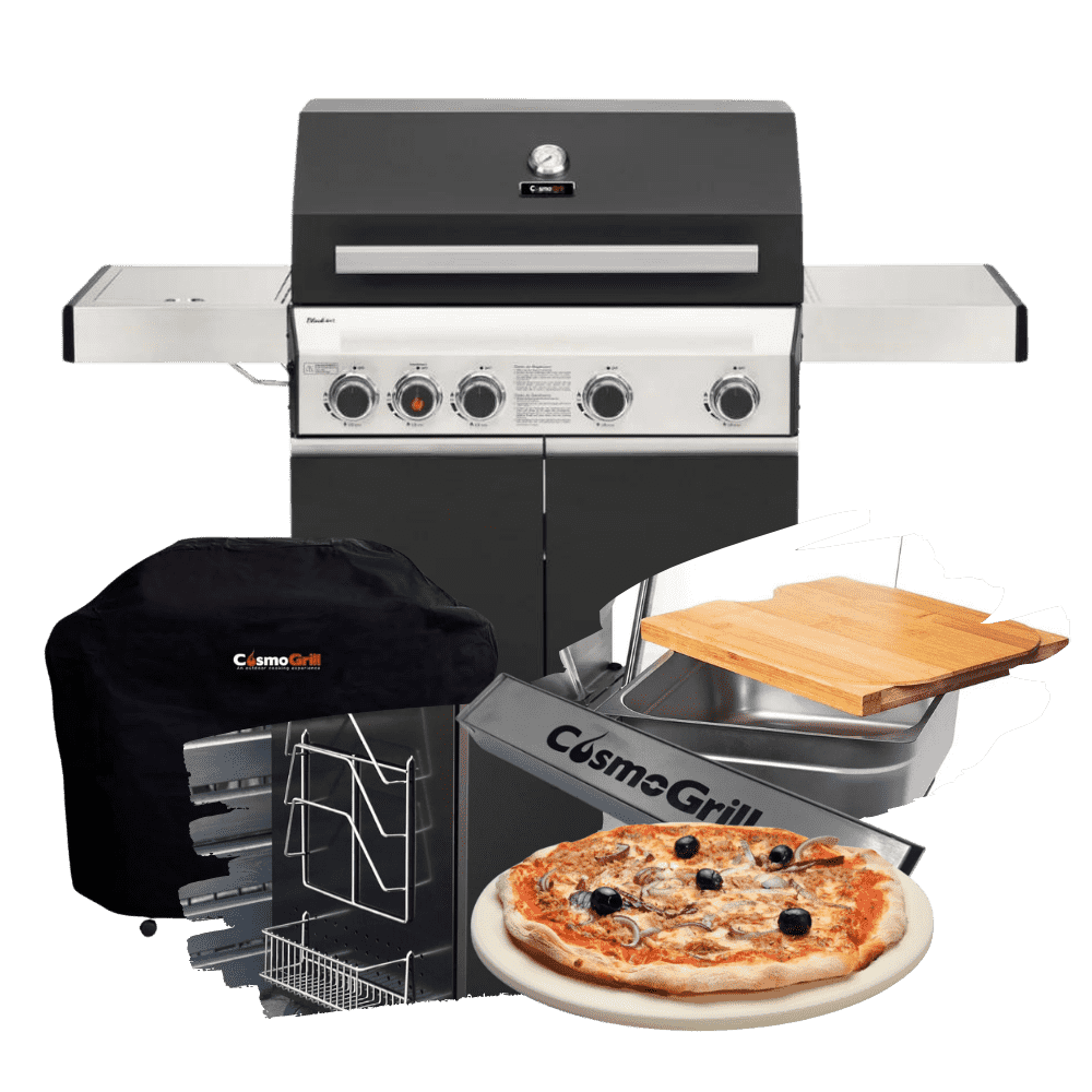 Premium Black 4+1 Gas Barbecue (Advanced Bundle)