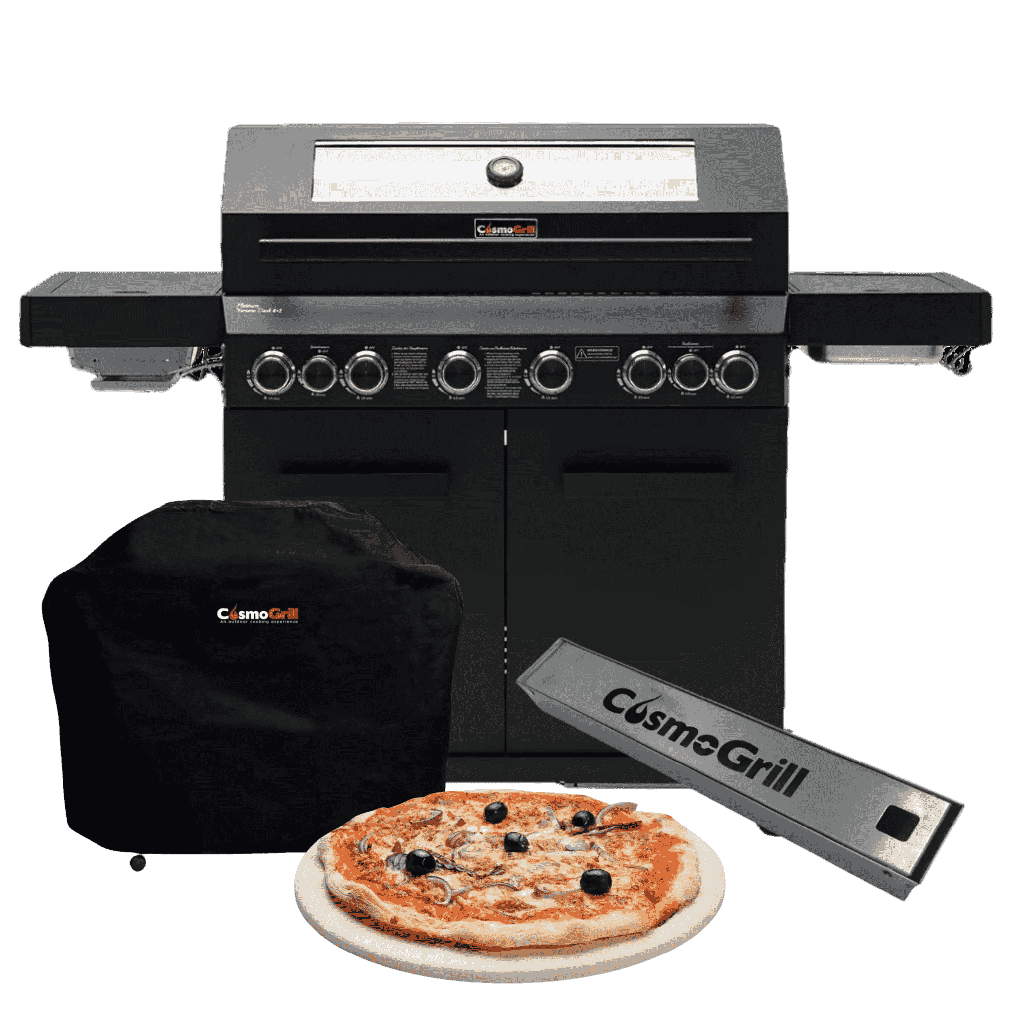 Platinum Yamara Dark 6+2 Gas Barbecue (Halloween Exclusive Bundle)