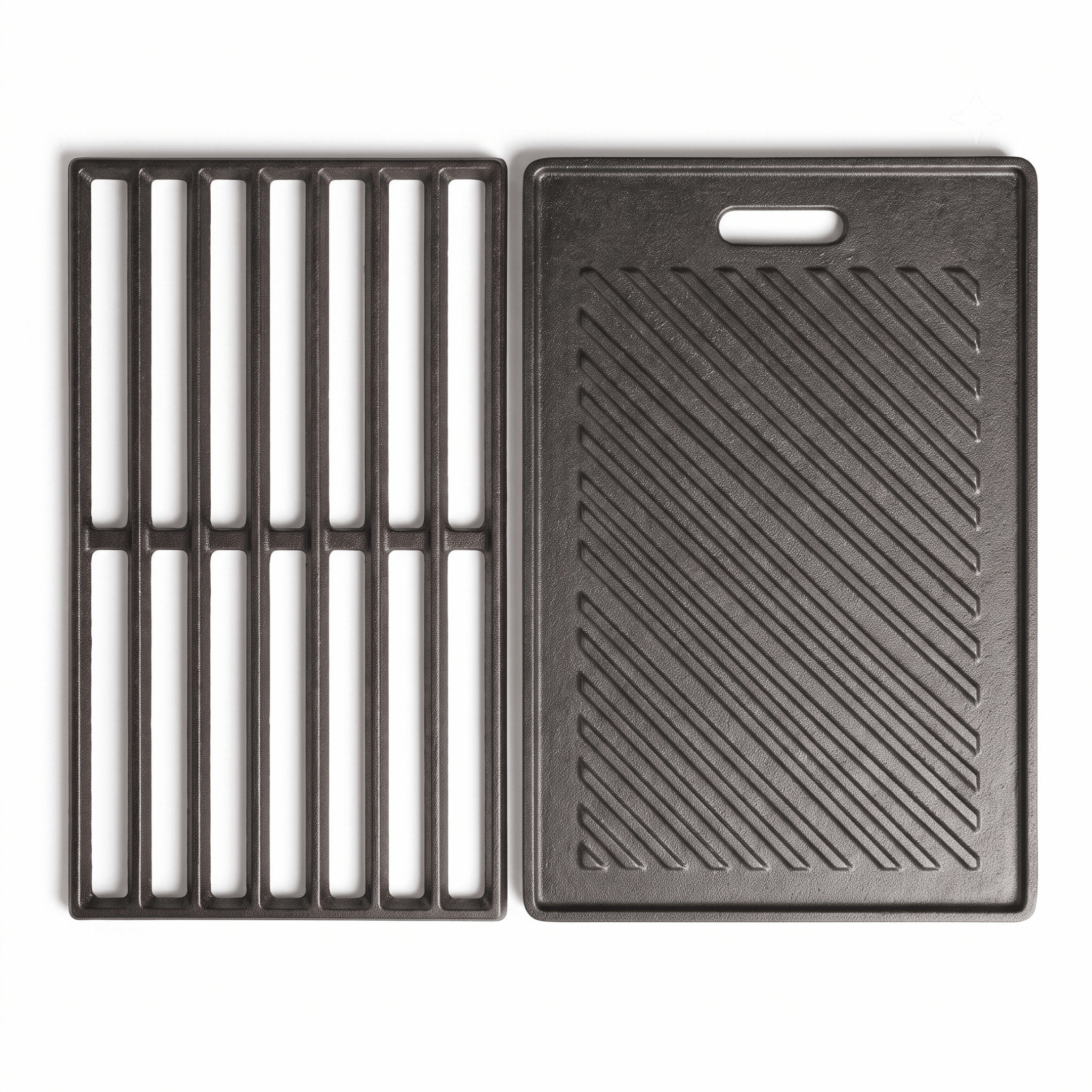 Cast Iron Grill and Ridged Grill Plate