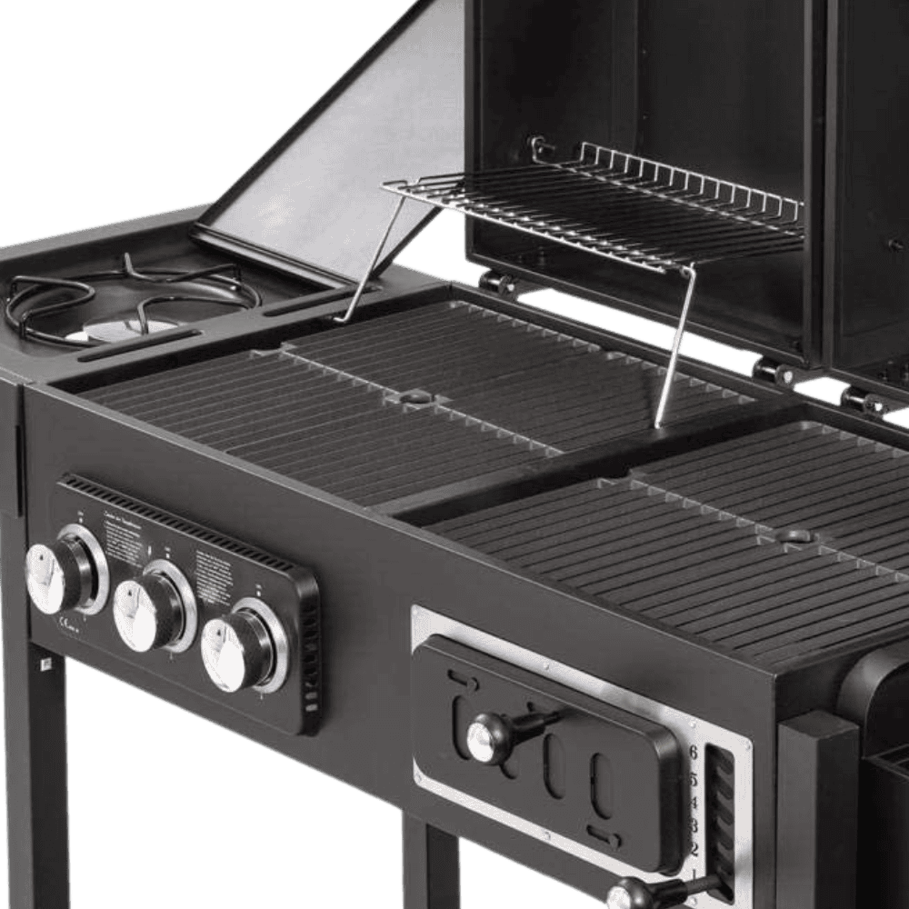 Dual gas grill best sale