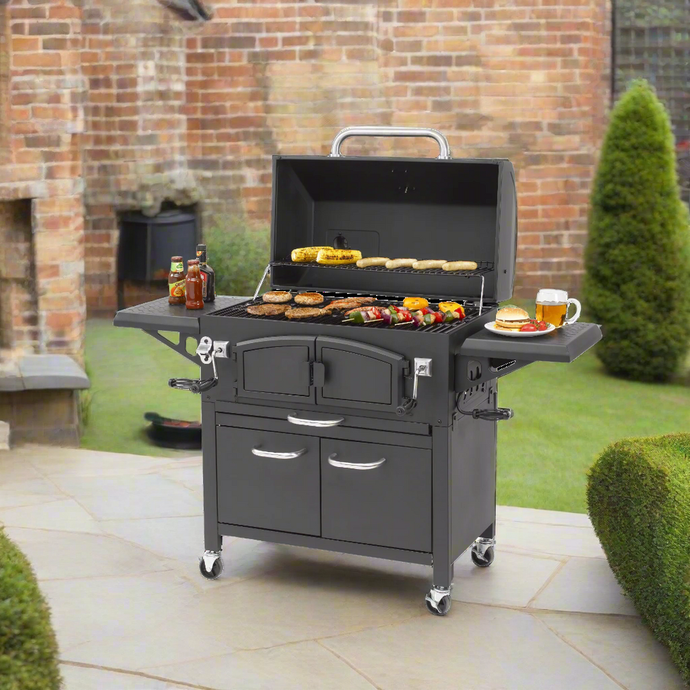 Ignis Smoker Charcoal BBQ | Large Adjustable Cooking
