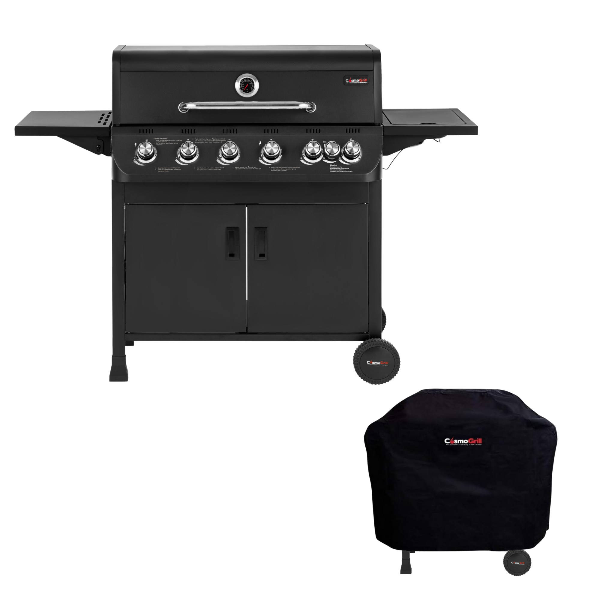 #Option_Emberr 6+1 Gas BBQ with Cover