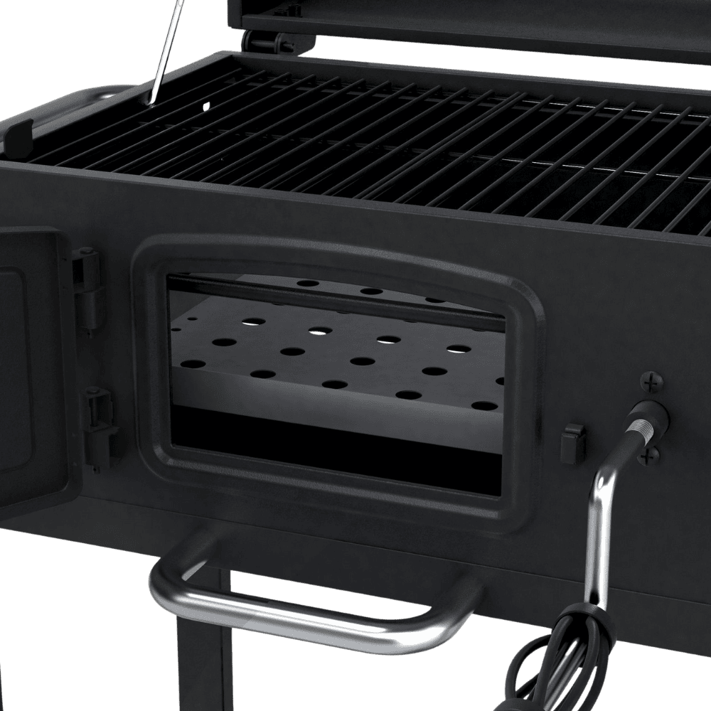 Cosmo Grill Jr. Smoker Charcoal BBQ mini Rear View