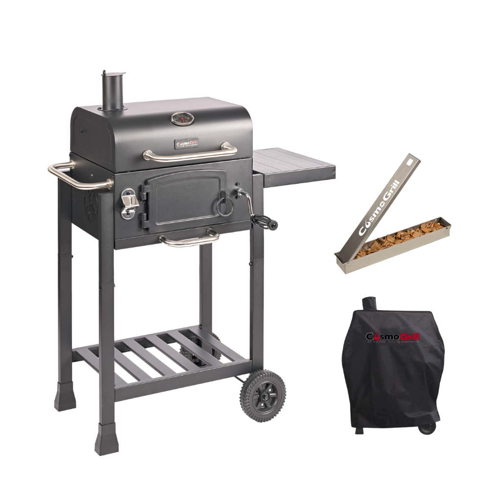 #Option_Jr. Smoker Charcoal BBQ Exclusive Bundle