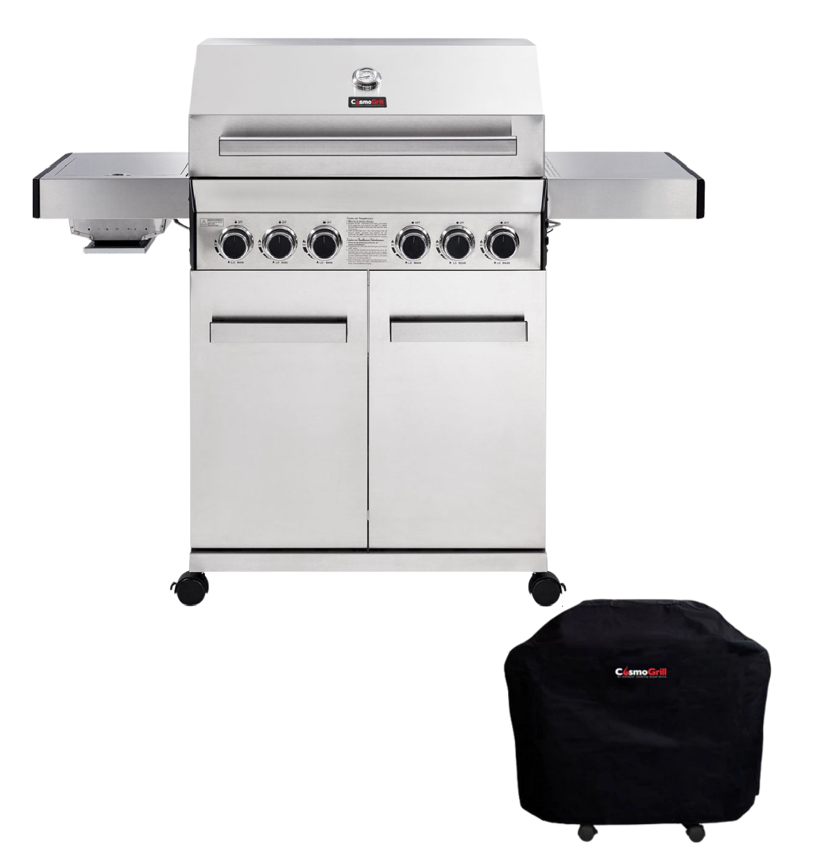 Platinum Stainless Steel 4+2 Gas Barbecue