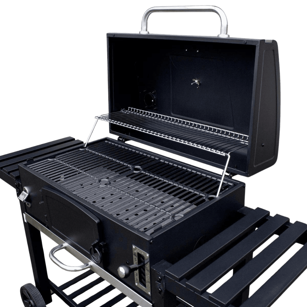 Cosmo Grill XXL Smoker Charcoal BBQ with Cast Iron Grill Grates