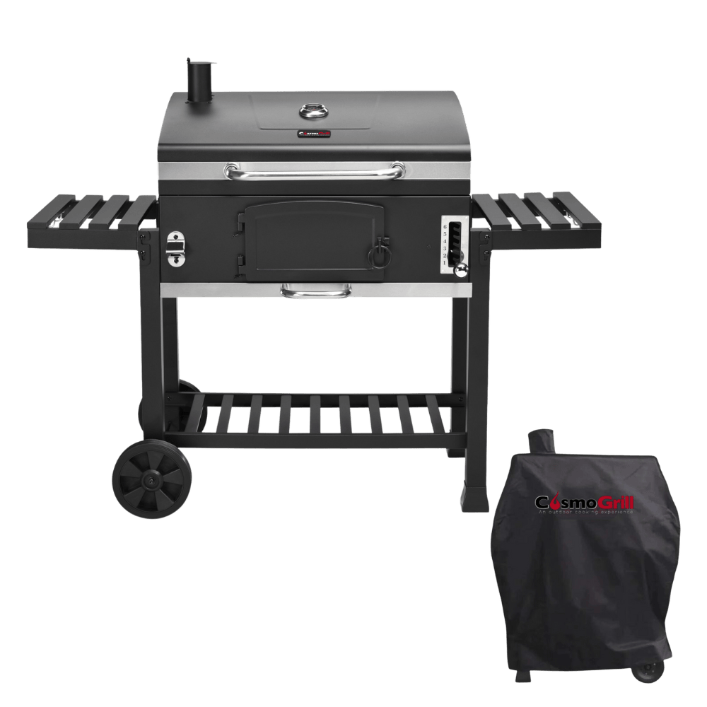 #Option_XXL Smoker Charcoal BBQ and Cover