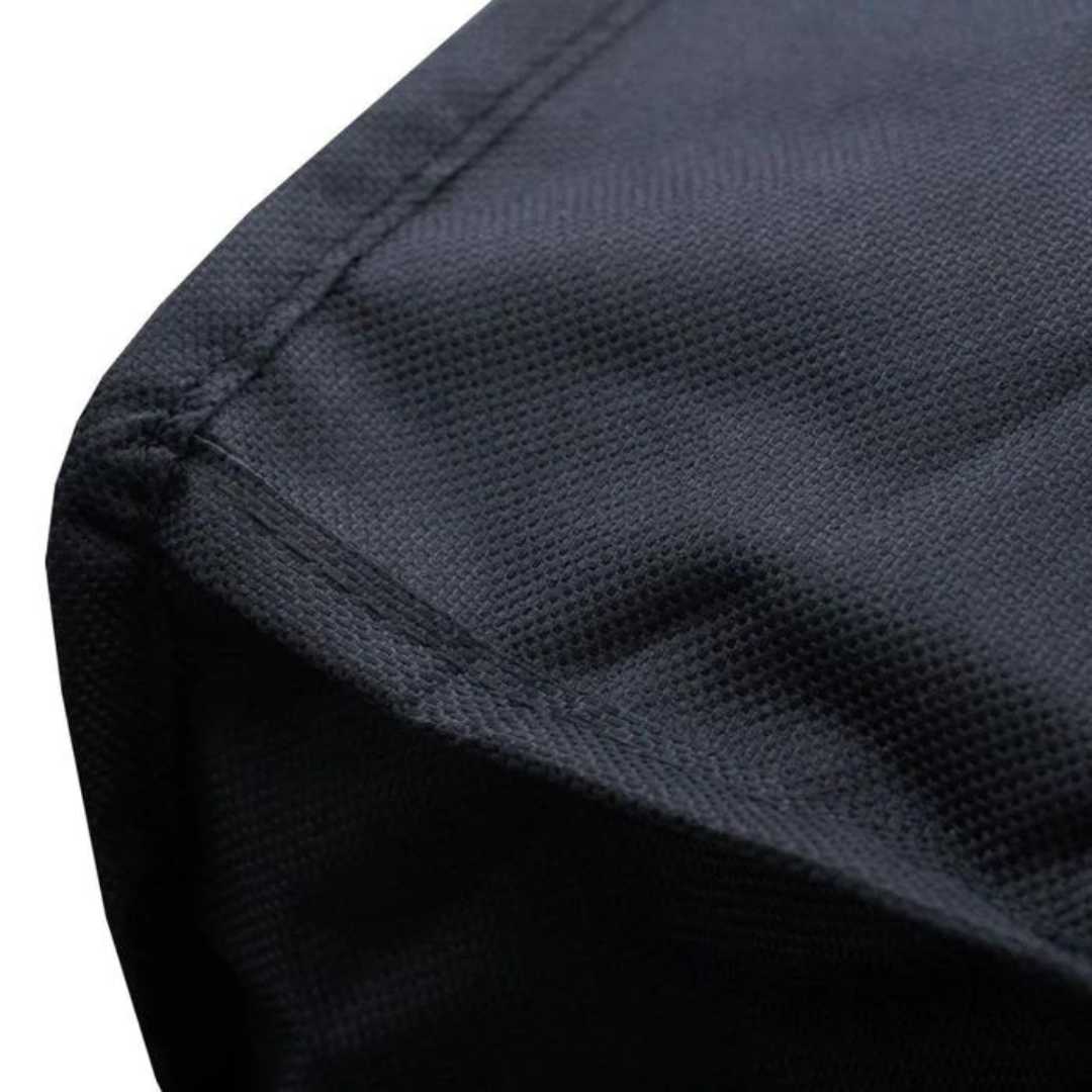 Double stitching image of Premium Black 6+1 gas barbecue cover