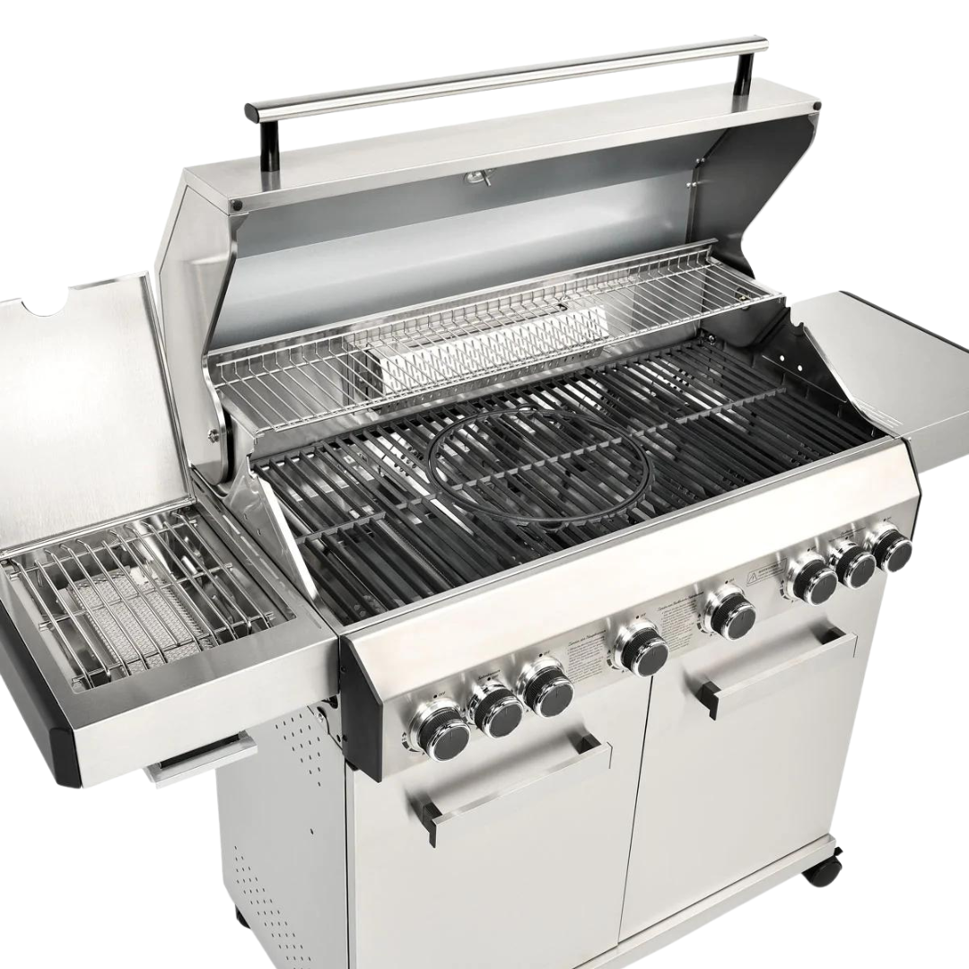 Platinum Stainless Steel 6+2 Gas Barbecue - CosmoGrill