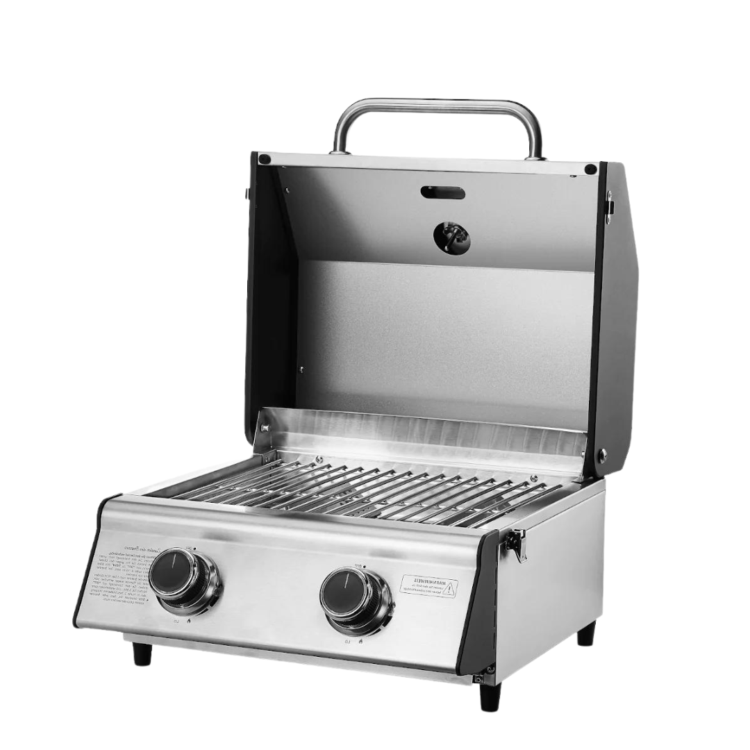 Compact Portable Stainless Steel 2 Burner Gas Barbecue CosmoGrill
