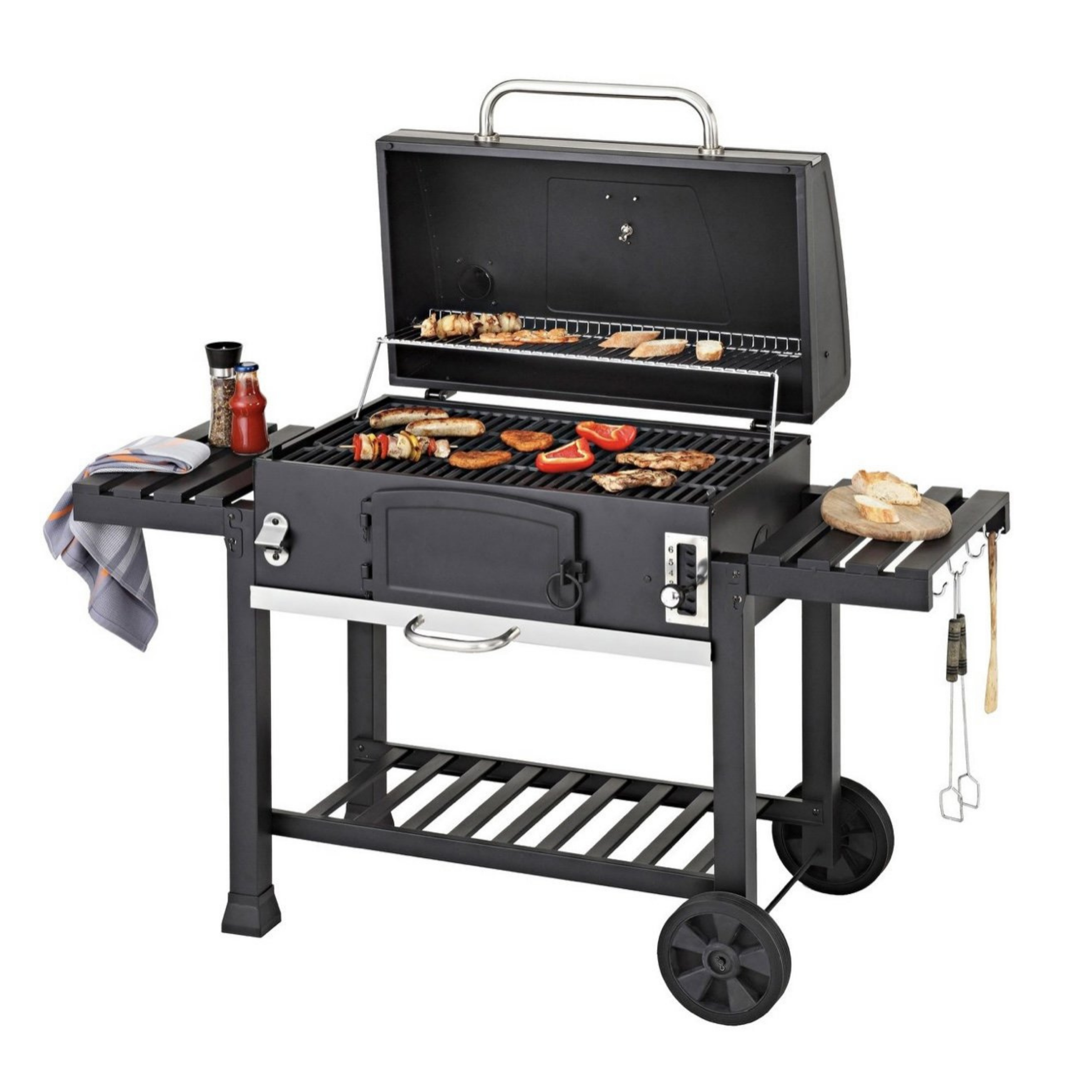 XXL Smoker Charcoal Barbecue + Cover - CosmoGrill